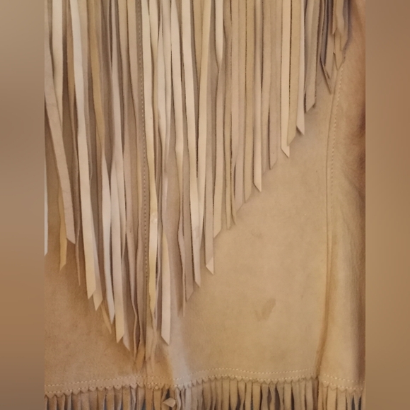Vintage Rare Jo Kay Western 50s 60s Fringe Suede Bohemian Butter Soft Jacket NFR - Picture 8 of 9
